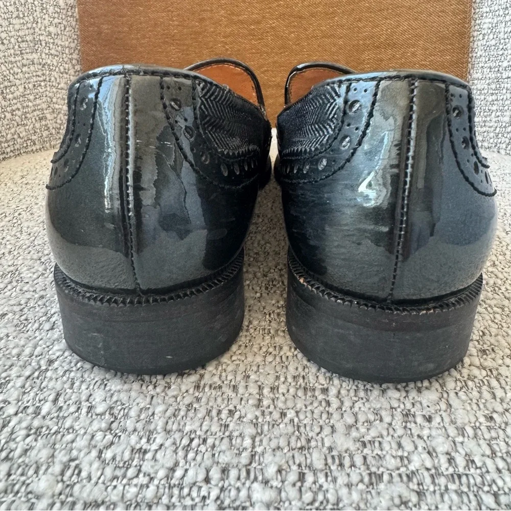 Bardnessa Franchetti Women’s Black Wingtip Brogue Tassel Loafers EU 36 (US 5.5) - Picture 4 of 15
